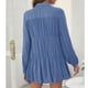 thumbnail image 5 of Vestido de manga larga para mujer camisa de vestir de un solo pecho cuello de camisa de poliéster bien combinado para la vida diaria ANGGREK Otros, 5 of 6