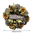 thumbnail image 3 of Colorful Cloth Wreath for Front Door Festive DIY for Spring Decor, 3 of 7