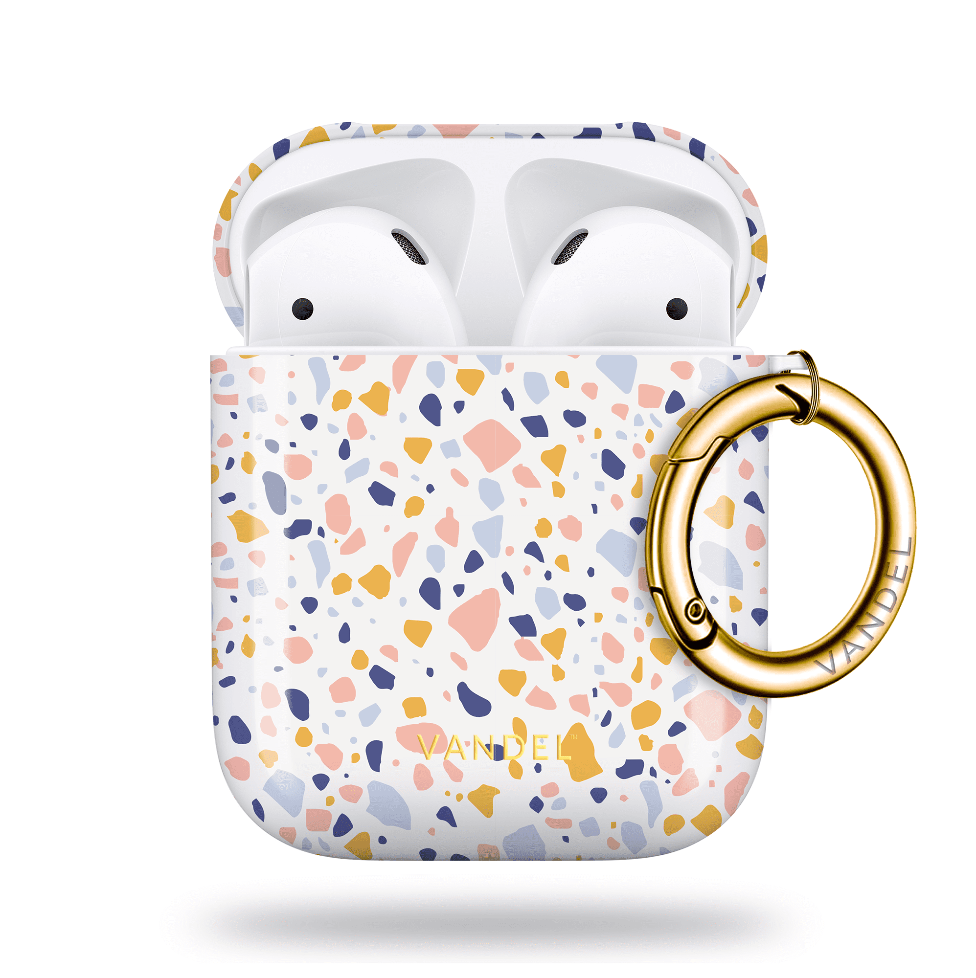  AirPods Case Cover with Keychain, Luxury Full-Body Hard Shell  Airpods Protective Cover Case Designed for AirPods 2 & 1, for AirPods  Wireless Charging Case : Electronics