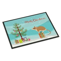Carolines Treasures CK4465MAT Spiny Mouse Merry Christmas Door Mat Indoor Rug or Outdoor Welcome Mat 18x27 Doormat 27"L
