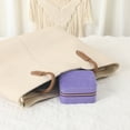 thumbnail image 5 of REGALWOVEN Travel Jewelry Box for Women Girls Birthday Gifts, Small Portable Velvet Jewelry Organizer Case for Earring Necklace Purple 4*4*2in, 5 of 7