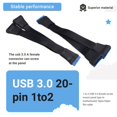 thumbnail image 5 of Placa Base USB 3.0 19PIN Header 1To2 Extension Splitter Cable 19Pin 20Pin ExtensióN Interna Adaptador 15Cm, 5 of 5