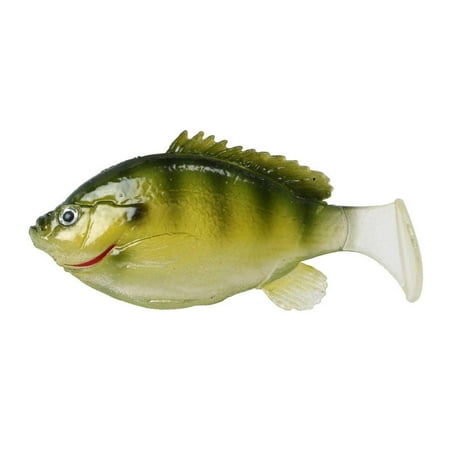 Fish Lab BGWS-4.5-GB Bio-Gill SoftWeedless Swimbait Ghost Bluegill