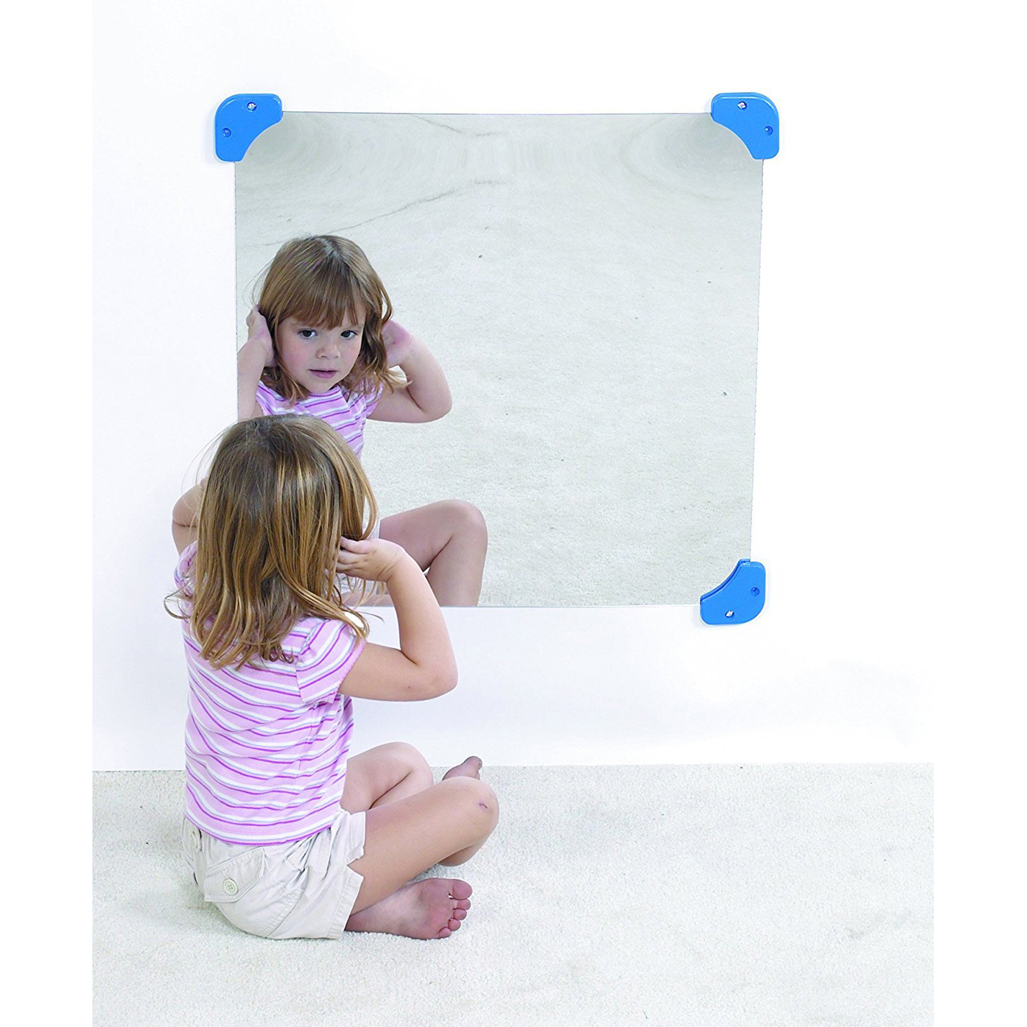 Children s Factory CF 332131 A1 Square Mirror Primary 24 Width 24 Length