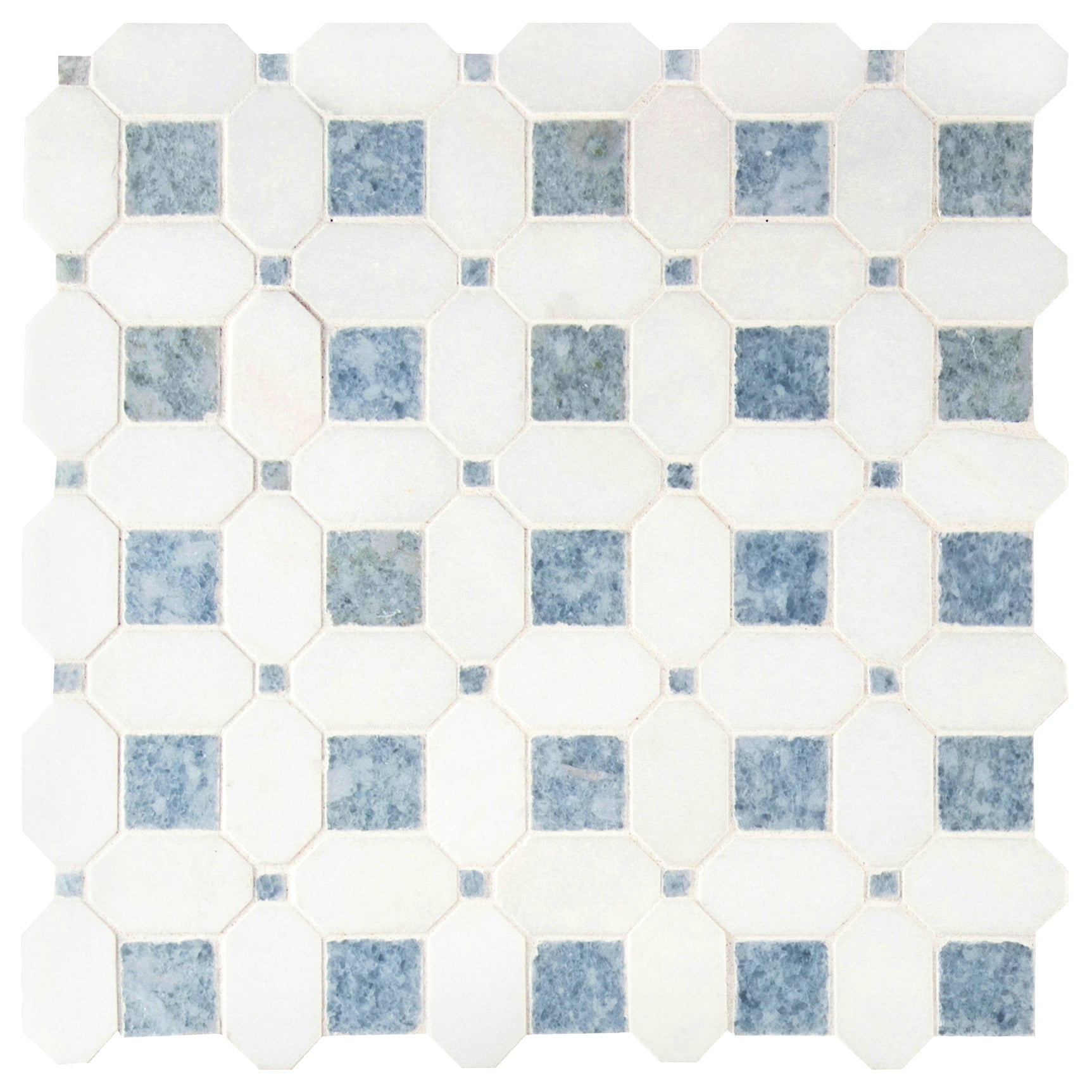 1=1 Box Blue Shimmer Arabesque Glass Mosaic Tile Pattern-MSI 1=7.1 SF