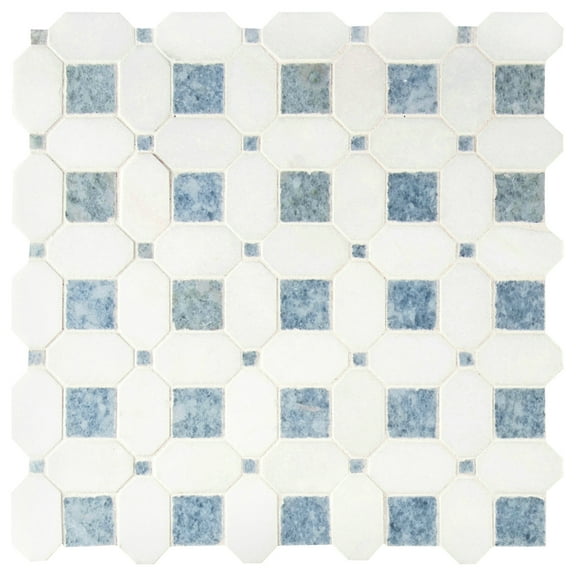 MSI Azula Hatchwork 12 in. x 12 in. Polished Marble Mesh-Mounted Mosaic Tile (10 Sq. ft./Case)