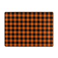 thumbnail image 3 of Halloween Shaggy Rugs for Living Room, halloween plaid pumpkin Area Rug for Bedroom, Non Slip Carpet Floor Cover Mat, Washable Rug Kids Room Nursery Halloween Decor 80x58in, 3 of 5