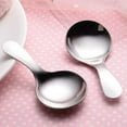 thumbnail image 3 of ENJOYW Stainless Steel Children Soup Rice Ice Cream Spoon Kitchen Utensil Tableware Spoon, 3 of 7