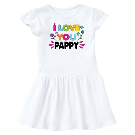 

Inktastic I Love You Pappy with Flowers Gift Baby Girl Dress