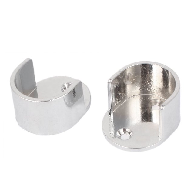 Unique Bargains Garde-Robe Garde-Robe Métal Ronde Tube Tige Bride Support Support 26mm Dia 2pcs