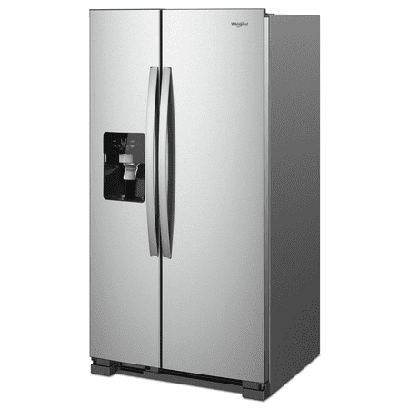 Whirlpool - 24.6 Cu. Ft. Side-by-Side Refrigerator - Stainless Steel