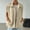 Beige, variant on Women's Fuzzy Fleece Vest Oversized Sleeveless Sherpa Jacket Warm Button Down Outerwear with Pockets Pink L