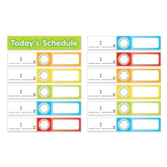 Schedule Cards Pocket Chart Add Ons - Pack of 3