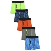 Athletic Works Boys Performance Boxer Briefs, 5 Pack, Sizes S-XL