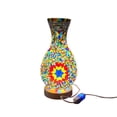 thumbnail image 2 of USB Glass Vase LED Night Light 13.77In Mediterranean Geometric Pattern 2 In 1 Vase Ambient Lamp 3 Level Dimming Flicker Light for Bedroom Bedside Living Room Homestay Housewarming Holiday Gift Decor, 2 of 6