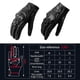 thumbnail image 2 of Guantes de piel de oveja auténtica, transpirables, de dedos completos, duraderos, de cuero perforado., 2 of 7