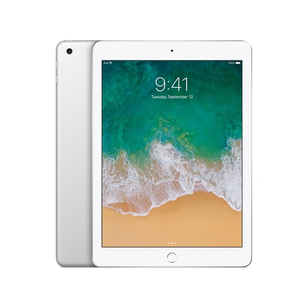 Reacondicionado Apple iPad 5th Gen A1823 (WiFi + Cellular Desbloqueado) 32GB Plata (Grado A+)