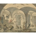 thumbnail image 2 of Cornelis Saftleven 24x20 Black Ornate Framed Double Matted Museum Art Print Titled: An Enchanted Cellar with Animals (1655-1670), 2 of 5