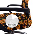 thumbnail image 5 of Renewold Pumpkin Moon Star Office Chair Cover Decorative Rotating Chair Slipcover Stretch Soft Chair Protector Cover for Desk Computer Chair Halloween Home Decoration, L, 5 of 7