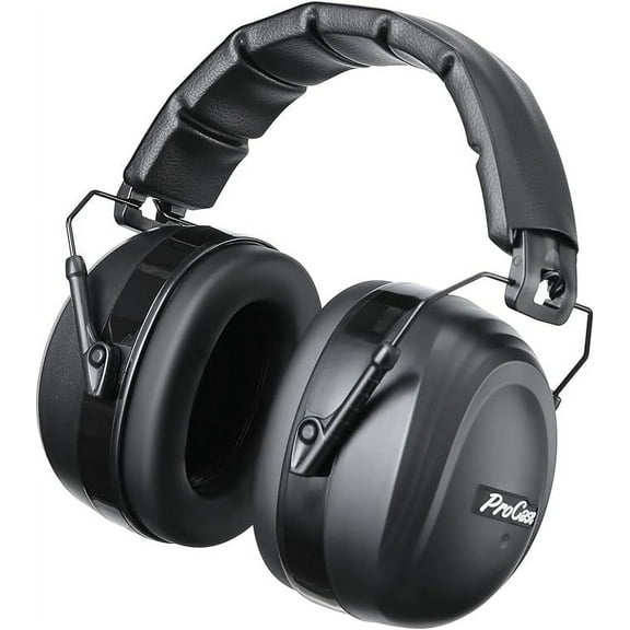 ProCase Ear Protection Noise Cancelling Earmuffs, NRR 28 dB Noise Reduction Headphones Ear Defender for Shooting Hunting Mowing, Storage Bag Included -Black