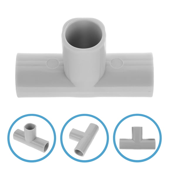 LULULION 8Pcs Light Grey Pipe Connectors for Shelf Playpen Parts Plastic Cube Connectors Versatile and Adjustable