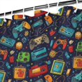 thumbnail image 3 of Colorful Games Retro Black Pattern Shower Curtain 84"x72" ,Bathroom Decorative Shower Curtains Set with 12 Hooks,Modern Waterproof Washable Shower Curtain, 3 of 6