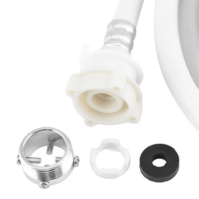 Portable Washing Machine Hose Washing Machine Hoses, Washing Machine Water Inlet Hose Washer Pipe Tube Connector White Color Long Length