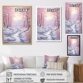 thumbnail image 4 of Designart "Charming Winter River View" Snow Floater Framed Wall Decor, 4 of 5