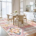 thumbnail image 2 of Wellber Soft Boho Rug Modern Area Rugs Indoor Carpet for Living Room Bedroom Home Decor,4'x6',Pink, 2 of 7