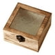 thumbnail image 1 of Caja de almacenamiento de madera organizadora de regalos resistente con tapa de vidrio caja de regalo decorativa para Cuadrado marrón claro, 1 of 9
