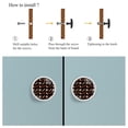 thumbnail image 4 of 4 Pcs Halloween Knobs for Kitchen Cabinet Cupboard Dresser Bookcase Drawer Pulls Handles Round Home Decor, 4 of 5