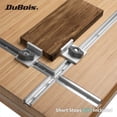 thumbnail image 4 of DuBois 51037 24” Universal T-Tracks with Intersection Kit for Woodworking, Aluminum Double Cut Profile and Predrilled Mounting Holes, 4 of 7