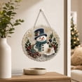 thumbnail image 7 of Dalang Christmas Diamond Art Wreath, Acrylic Rhinestone Hanging Ornament, Sparkling Front Door Window Wall Holiday Home Decor, 7.9 in, 7 of 7