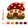 thumbnail image 2 of Whimsical Village 3D Fabric Poke Art Kit, 3D Fabric Embroidery Art Kit for Adults, Cottage Village DIY Poke Craft with No Sew Technique, Handmade Wall Decor Hobby Gift, 2 of 6