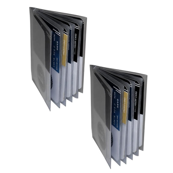Leatherboss Vinyl Insert USA Made 6 pages for Bifold and Trifold Wallets - Set of 2