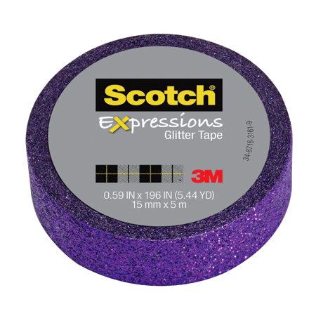 UPC: 0051141993690 | 3M Expressions Glitter Tape  .59  x 196   Bright Violet