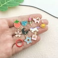thumbnail image 5 of U8MO 10/20pcs Flower Cat Enamel Charms Pendants for Jewelry Making Earrings Bracelet-10pcs unicorn 14x17mm, 5 of 7