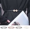 thumbnail image 2 of Visland Women Belt Adjustable Waist Circumference Pearl-Imitation Design Belt Imitation Leather Dresses Shirts Sweaters Waistband, 2 of 8