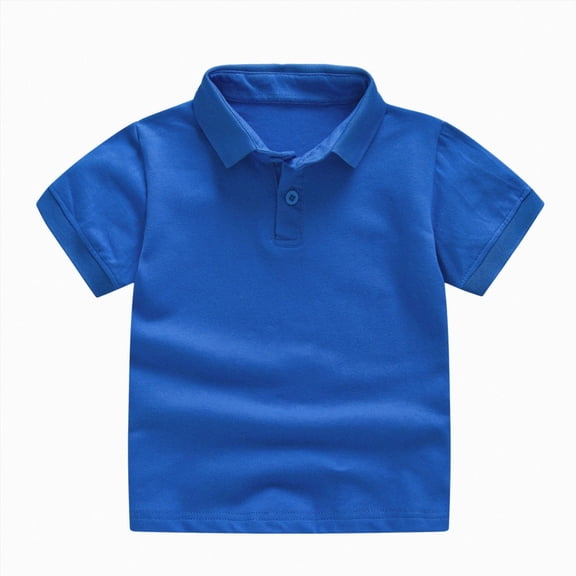 Splozh Newborn Tshirts Baby Boys Short Sleeve T-Shirts Toddler Crew Neck Shirts Basic Tee Tops Summer Clothes,Blue,4 Years