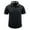 Black#1, variant on Xuniizn Mens T Shirts, Solid Color Button Down Short Sleeve Casual Loose Dress Shirts with Pockets, Plus Size Soft Breathable Golf Performance Tees, S-3XL
