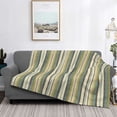 thumbnail image 2 of Fotbe Colourful stripes Manta de Franela con Estampado, Manta Ultrasuave para Cama, Sofá, Auto, Hipoalergénica y Antibolitas-50"x40", 2 of 6