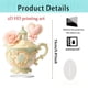 thumbnail image 2 of Regalo romántico de adorno de taza de té | Decoración acrílica en forma de corazón 15cm | Juego de tazas de té con temática de amor, platillo a juego, cuchara para remover | Acabado brillante, 2 of 4