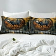 thumbnail image 3 of Elk Deer Duvet Cover Set Dream Catchers Bedding Sets Full,Boho Feather Comforter Cover Woodland Animals Bed Set,Exotic Bohemian Decor （No Comforter）, 3 of 5