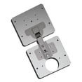 thumbnail image 4 of 1 Set Cabinet Door Hinges Hinge Repair Plate for Cabinet Furniture Drawer Window Stainless Steel, 4 of 8