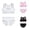 Mixed Color 3pcs-B, variant on LYMAYTER Girls Soft Cotton Seamless Training Bra and Underwear Set Teen Girls Comfort Daily Wear