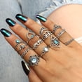 thumbnail image 4 of Set de 82 anillos apilables vintage en dorado y plateado 17 MILE, 4 of 9