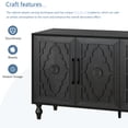 thumbnail image 3 of Carved Door Design & Metal Handle / Facilitates Storage in Living Areas, 3 of 7