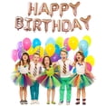 thumbnail image 3 of BIRLON 16 Inch Happy Birthday Balloons, Happy Birthday Banner, Rose Gold, 3 of 5