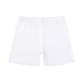 thumbnail image 5 of Tfken Girls Toddler High-Waisted Shorts Stretch Stretchy Summer Casual Elastic Waist Shorts Basic Short Underpants Sports Underwear Teen Child Comfy Clothes Size 5-6 Years White, 5 of 6