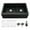 Black, variant on Karran Usa QA-760-GR-PK1 Quartz Qa 34" Farmhouse Double Basin Quartz Composite Kitchen